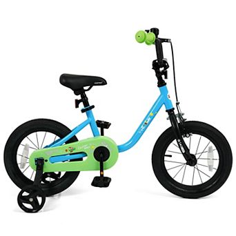 Costway Kids Bicycle with Adjustable Seat Front Handbrake & Coaster Brake