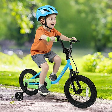 Costway Kids Bicycle with Adjustable Seat Front Handbrake & Coaster Brake
