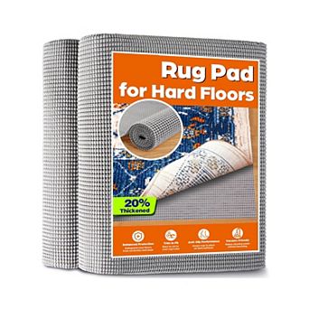 Non-Slip Rug Pad Gripper 8x10 Feet Anti Skid Mat Under Area Rugs Thick Cushioned Carpet Hardwood