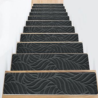 Non Slip Stair Carpet Treads 8" X 30" 15 Pack Indoor Adhesive Mats for Wood Steps Anti-Slip Runner