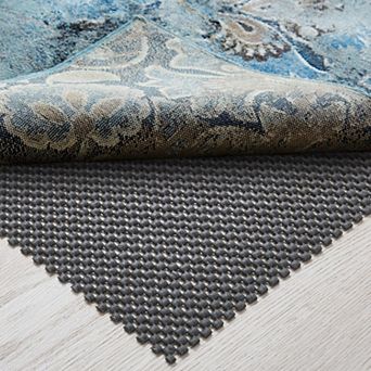 Non Slip Rug Pad Gripper for Hardwood Floors Thick Anti Skid Mat Under Carpet Tile Black