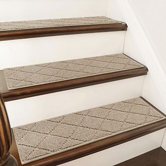 Edging Stair Treads Non-slip Carpet Mat 28x9 in Indoor Runners For Wooden Steps Rugs Dogs Polyester