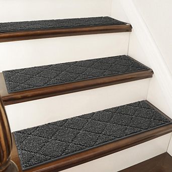 Edging Stair Treads Non-slip Carpet Mat 28x9 in Indoor Runners For Wooden Steps Rugs Dogs Polyester