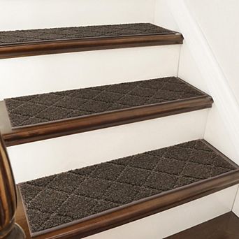 Edging Stair Treads Non-slip Carpet Mat 28x9 in Indoor Runners For Wooden Steps Rugs Dogs Polyester