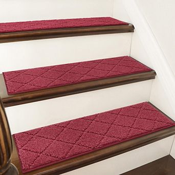 Edging Stair Treads Non-slip Carpet Mat 28x9 in Indoor Runners For Wooden Steps Rugs Dogs Polyester