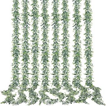 Artificial Eucalyptus Garland 8 Pack 5.6 Feet Per Strand