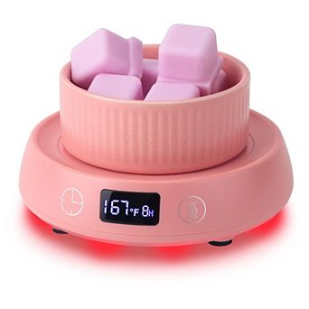 4-in-1 Wax Melt Warmer Candle Delay Start Timer 3 Color Light 8H Auto Shut Off