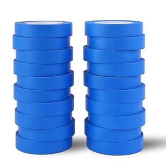 Painters Tape 20 Rolls Bulk 1 Inch Wide Blue