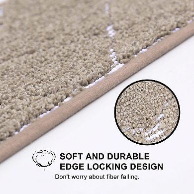 Stair Treads Non Slip Machine Washable Soft Polyester Carpet 28x9in Self-adhesive Backing 15pcs