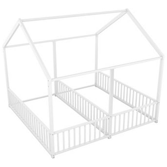 Merax Metal House Platform Beds