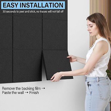 Large Cork Boards for Walls Self Adhesive Felt Tiles