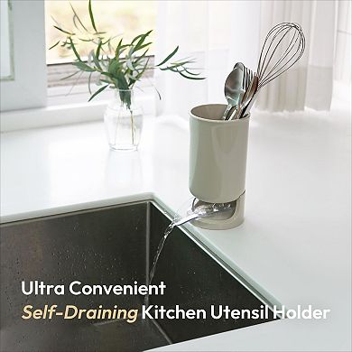 Utensil Drying Holder Self Draining for Kitchen Counter