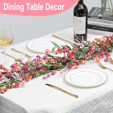 Flower Garland 6 Feet Spring Summer Floral for Mantle