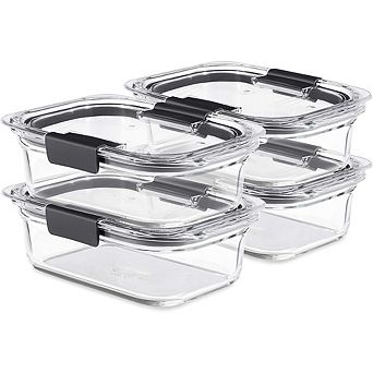 Glass Food Storage Containers Set, Leak-Proof Airtight Lids, BPA-Free