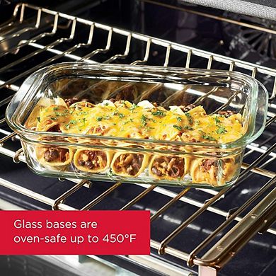 Glass Food Storage Containers Set, Leak-Proof Airtight Lids, BPA-Free