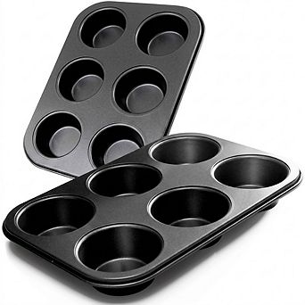 6 pc Nonstick Carbon Steel Bakeware Set, Oven-Safe, Silicone Handles, PFOA-Free
