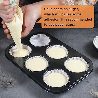 6-Piece Nonstick Carbon Steel Bakeware Set, Oven-Safe, Silicone Handles, PFOA-Free