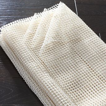 Non Slip Rug Pad Gripper for Hard Floors 9x12 Feet Polyester Vinyl Open Weave Easy Vacuum