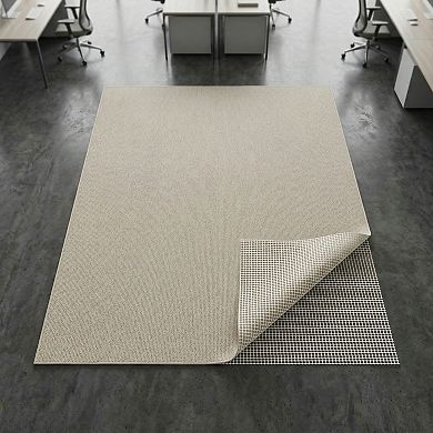 Non Slip Rug Pad Gripper for Hard Floors 9x12 Feet Polyester Vinyl Open Weave Easy Vacuum