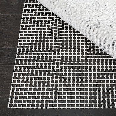 Non Slip Rug Pad Gripper for Hard Floors 9x12 Feet Polyester Vinyl Open Weave Easy Vacuum