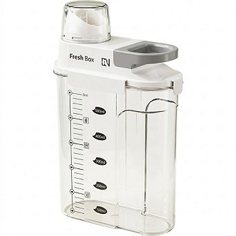 5.5 Lb Rice and Dry Food Storage Container with Measuring Cup BPA-Free Clear Plastic