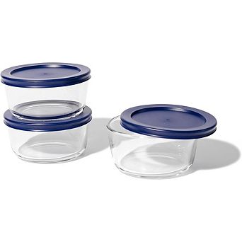 Glass Food Storage Containers Set, Leakproof, BPA-Free Lids, Oven & Microwave Safe