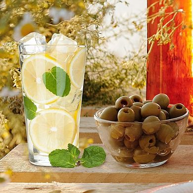 6pc Highball Glass Set, Drinking Glasses for Cold Beverages & Cocktails