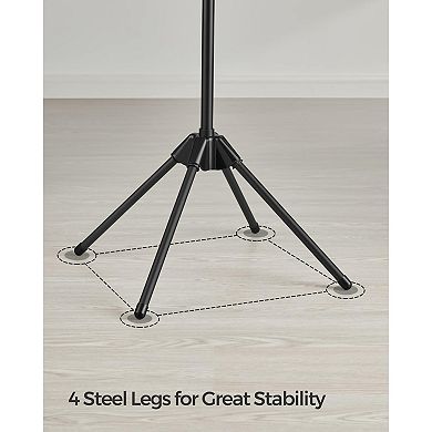 Folding Laundry Drying Rack with 3 Rotatable Arms for Hangers