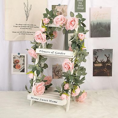 Artificial Rose Vine Garland 4 Pieces 26 Feet for Wedding
