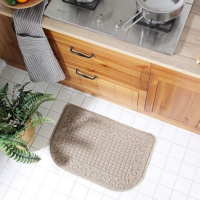 Kitchen Rug Mats are Made of Polypropylene Half Round Rug Cushion Specialized in Anti Slippery