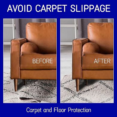 Non Slip Rug Pad 5x7 Ft Felt Underlay Carpet Padding for Area Rugs on Hardwood Laminate Tile Floors