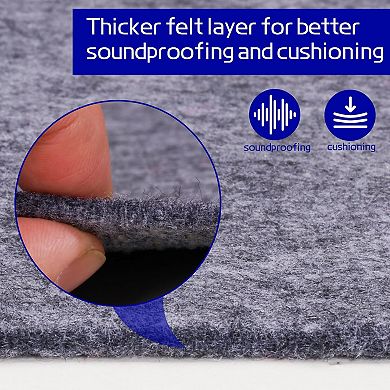 Non Slip Rug Pad 5x7 Ft Felt Underlay Carpet Padding for Area Rugs on Hardwood Laminate Tile Floors