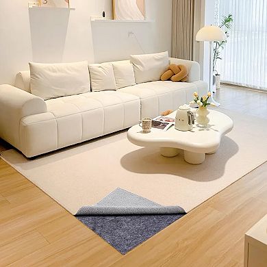 Non Slip Rug Pad 5x7 Ft Felt Underlay Carpet Padding for Area Rugs on Hardwood Laminate Tile Floors