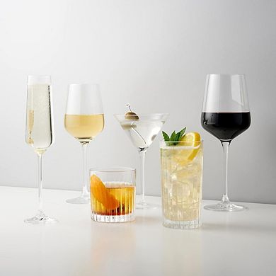 4pc Crystal Highball Glasses, Collins Glass Set for Cocktails