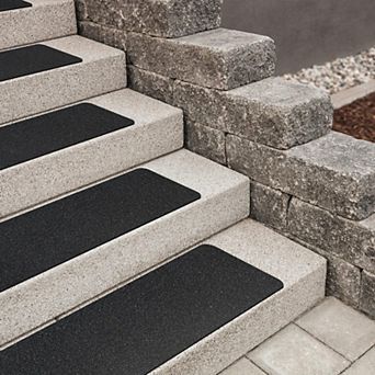 8-Pack 6"x24" Non-Slip Stair Treads 80 Grit Aluminum Oxide Anti-Slip Outdoor Tape Heavy Duty