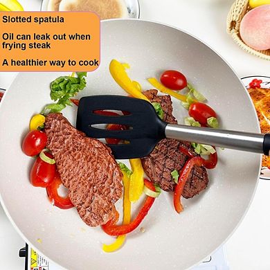Silicone Spatula Set, Heat-Resistant, Nonstick Cooking Utensils