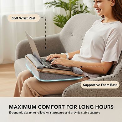 Portable Lap Laptop Desk with Pillow Cushion Anti Slip