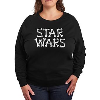 Plus Size Star Wars Bones Logo French Terry Long Sleeve Tee