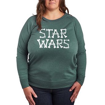 Plus Size Star Wars Bones Logo French Terry Long Sleeve Tee