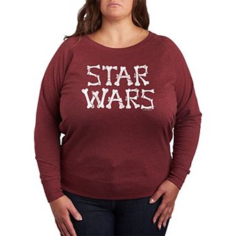 Plus Size Star Wars Bones Logo French Terry Long Sleeve Tee