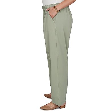 Plus Size Alfred Dunner Indigo Girls Sage Twill Short Length Pants