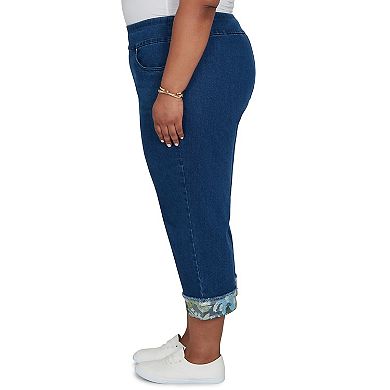 Plus Size Alfred Dunner Indigo Girls Sequin Embellished Ankle Jeans