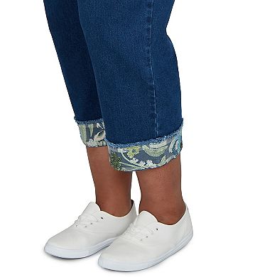 Plus Size Alfred Dunner Indigo Girls Sequin Embellished Ankle Jeans