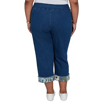 Plus Size Alfred Dunner Indigo Girls Sequin Embellished Ankle Jeans