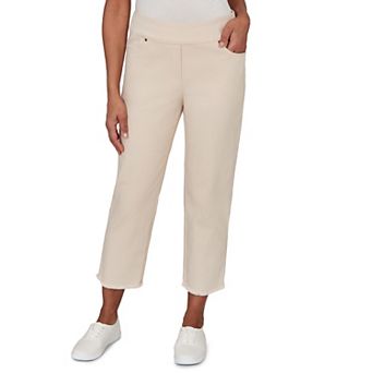 Petite Alfred Dunner Natural Super Stretch Ankle Jeans