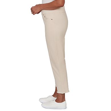 Petite Alfred Dunner Natural Super Stretch Ankle Jeans