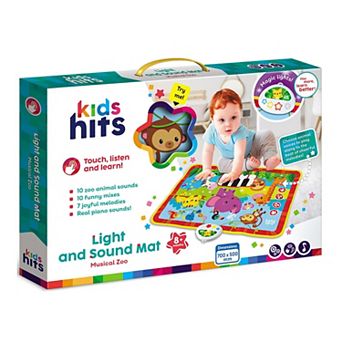Kids Hits Light & Sound Mat Musical Zoo Interactive Activity Floor Pad