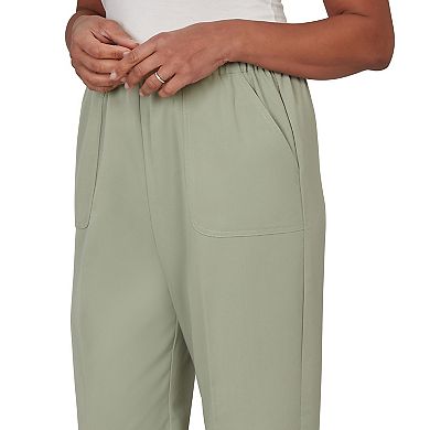 Petite Alfred Dunner Indigo Girls Sage Twill Pants