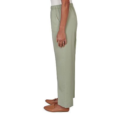 Petite Alfred Dunner Indigo Girls Sage Twill Pants