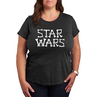 Plus Size Star Wars Bones Logo Graphic Tee